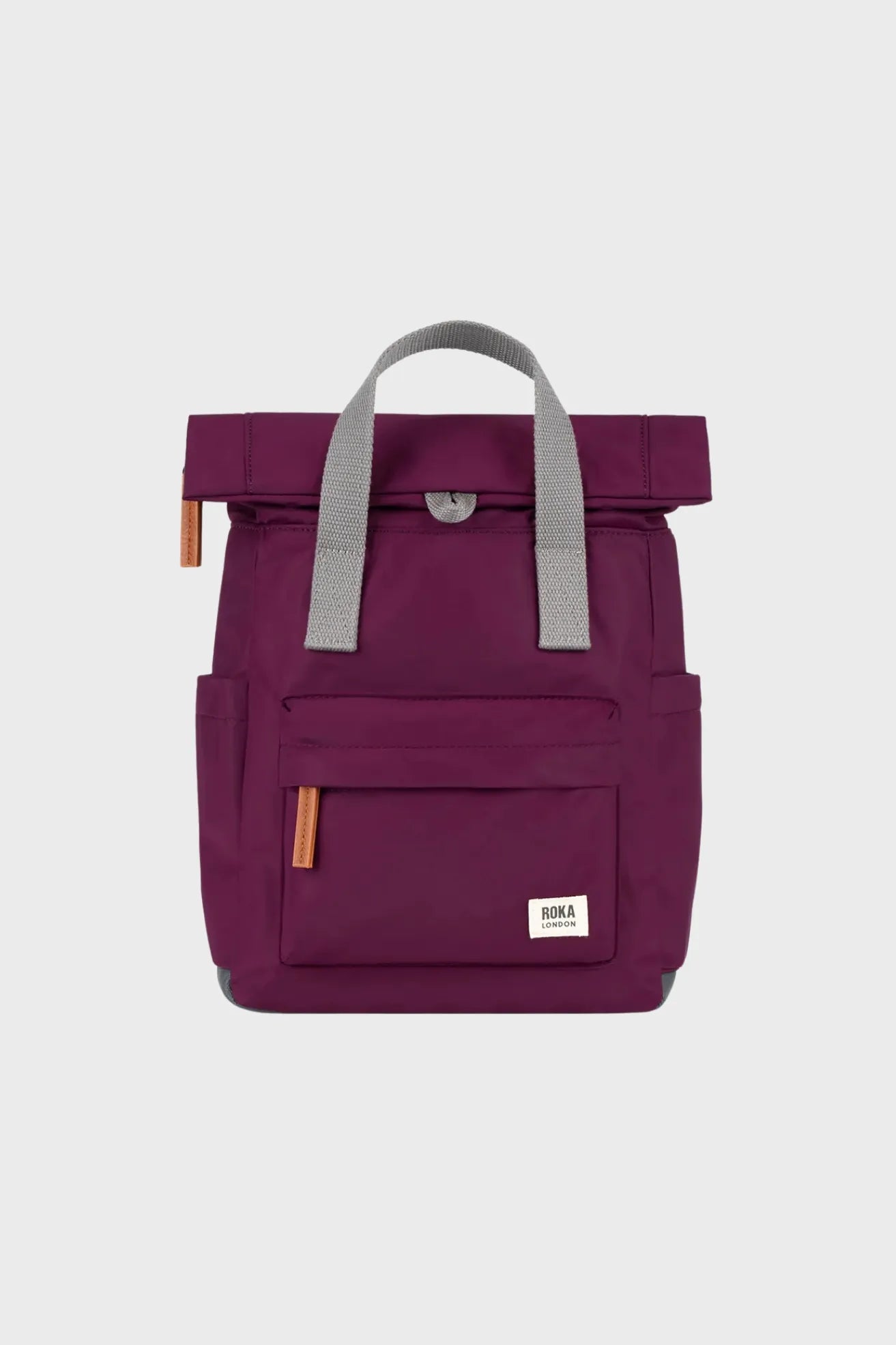 Roka London Mochila Canfield B Recycled Nylon Burgundy Small Who killed Bambi?