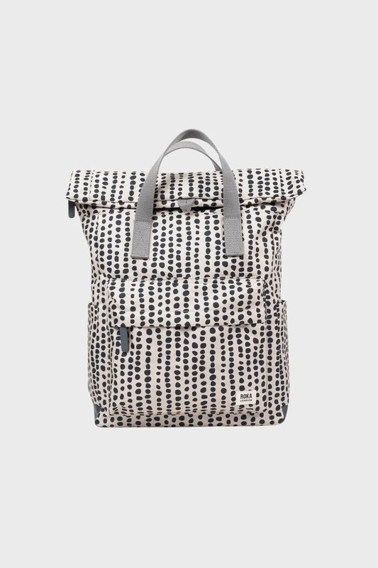 Roka London Mochila Canfield B Recycled Nylon Linear Dot Small Who killed Bambi?