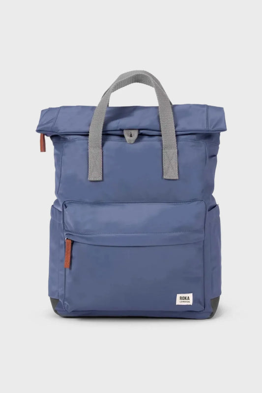 Roka London Mochila Canfield B Recycled Nylon Mediana Azul Airforce Who killed Bambi?