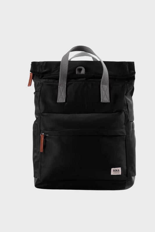 Roka London Mochila Canfield B Recycled Nylon Medium Negra Who killed Bambi?