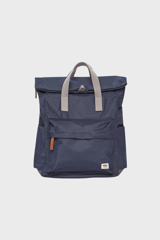 Roka London Mochila Canfield B Recycled Nylon Small Midnight Who killed Bambi?