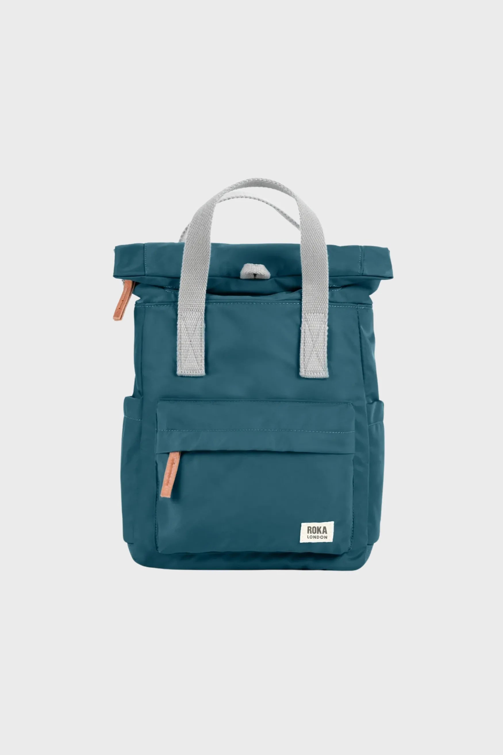 Roka London Mochila Canfield B Recycled Nylon Small Teal Who killed Bambi?