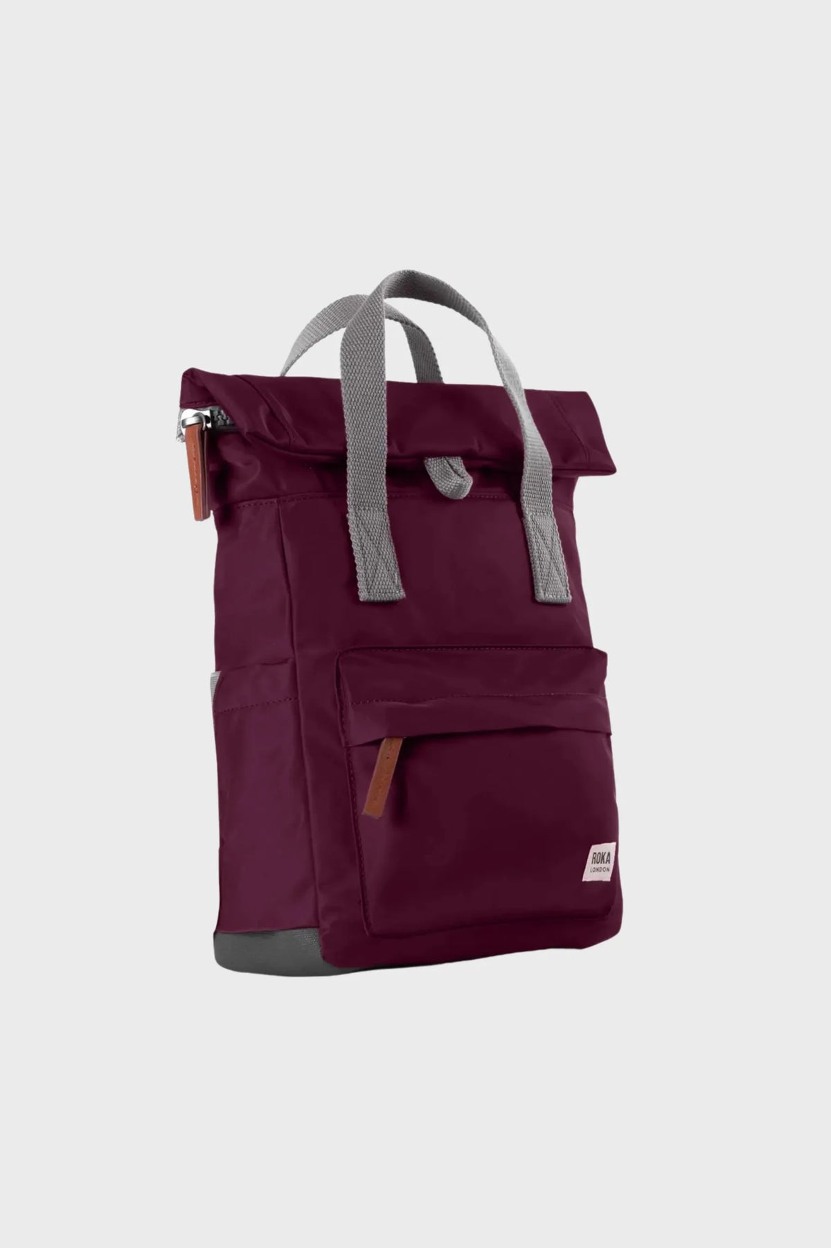 Roka London Mochila Canfield B Recycled Nylon Small Plum Who killed Bambi?