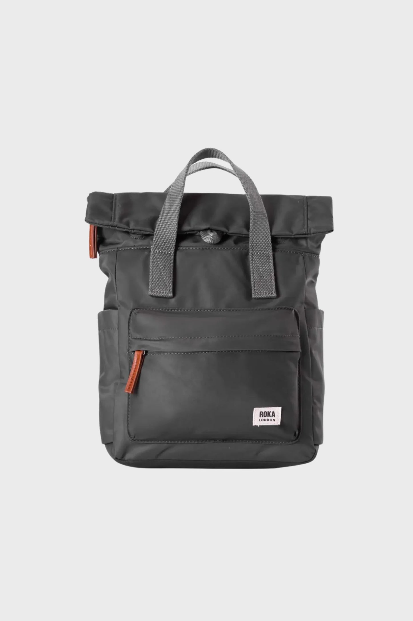 Roka London Mochila Canfield B Recycled Nylon Small Gris Who killed Bambi?