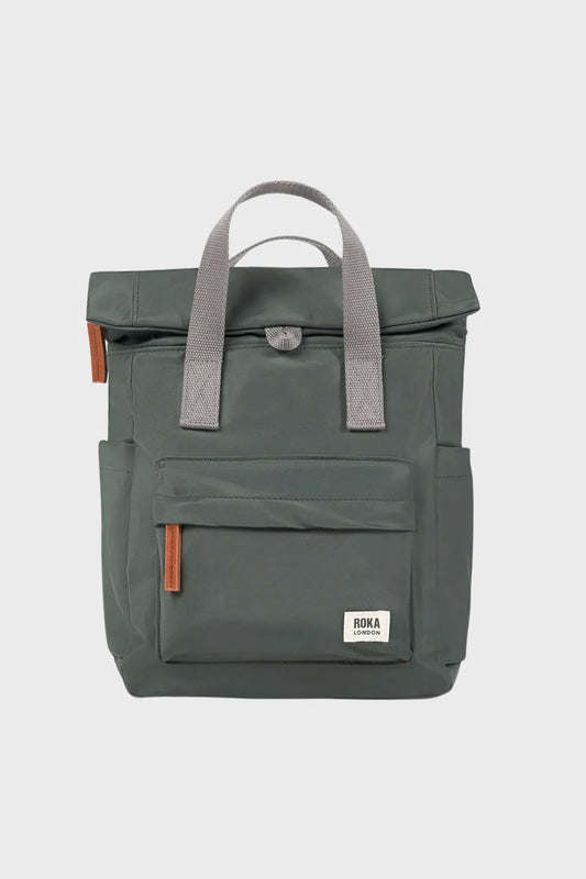 Roka London Mochila Canfield B Recycled Nylon Thyme Small Who killed Bambi?