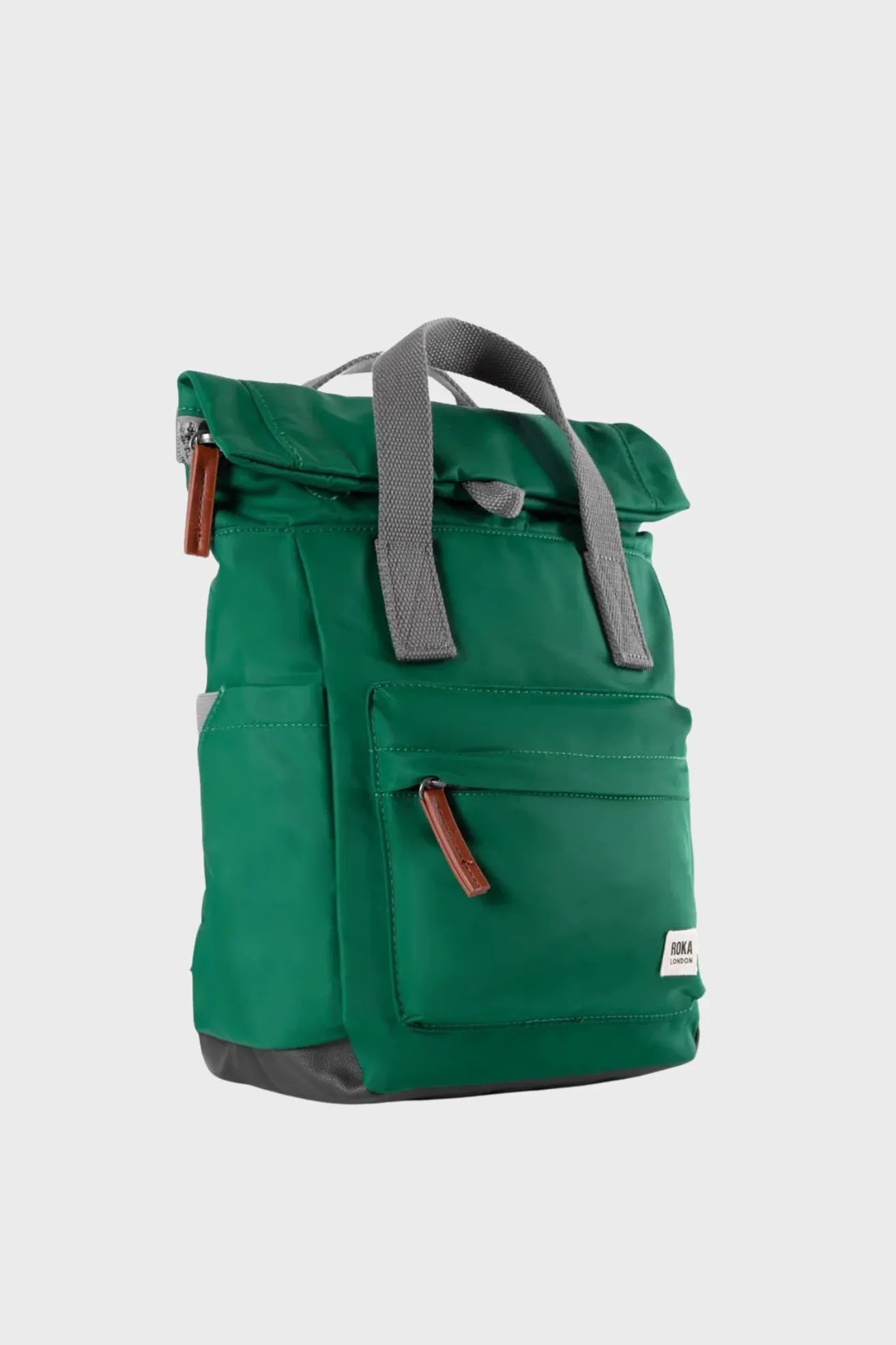 Roka London Mochila Canfield B Recycled Nylon Verde Emerald Small Who killed Bambi?