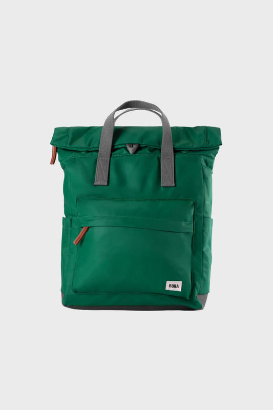 Roka London Mochila Canfield B Recycled Nylon Verde Small Who killed Bambi?