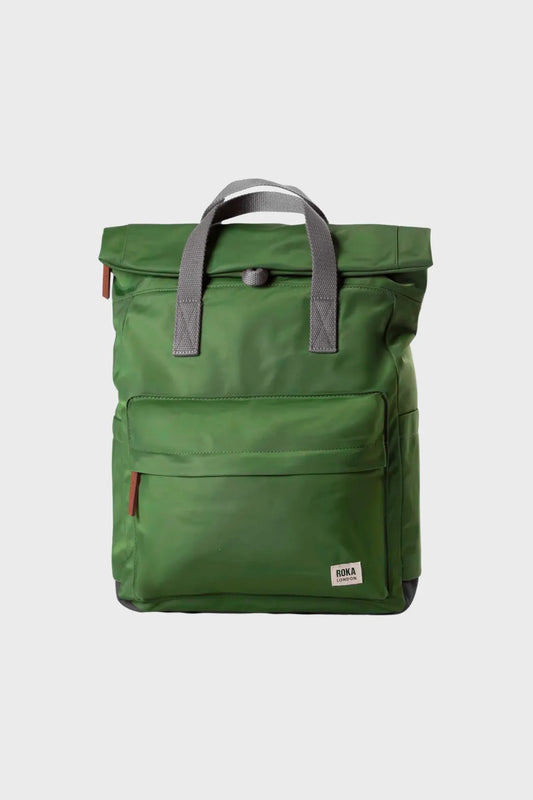 Roka London Mochila Canfield B Recycled Nylon Verde Avocado Small Who killed Bambi?