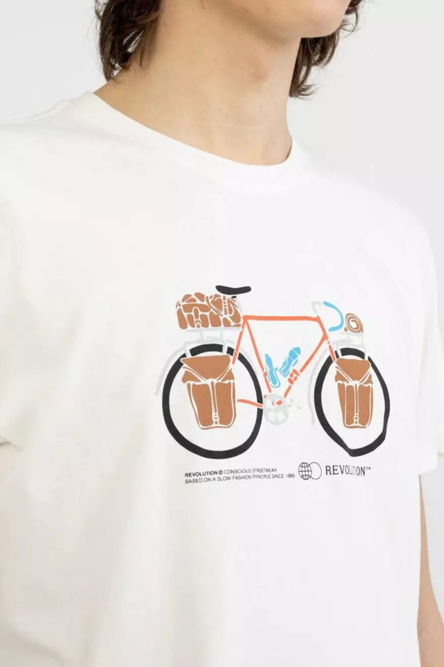 Rvlt Revolution Camiseta Hombre Bike Pac Beige Who Killed Bambi?