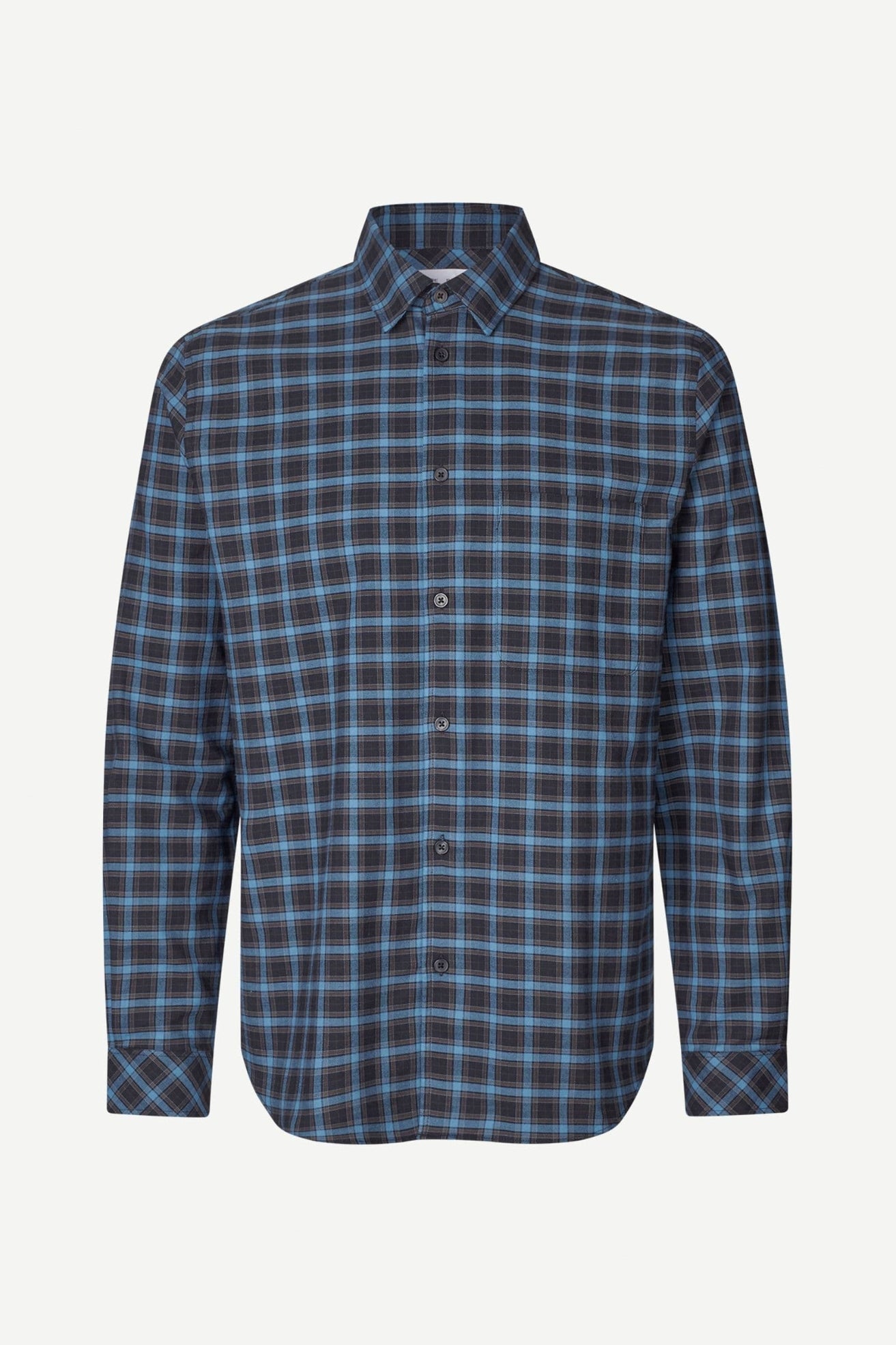 Samsoe Samsoe Camisa Hombre Saliam NJ Azul Who killed Bambi?