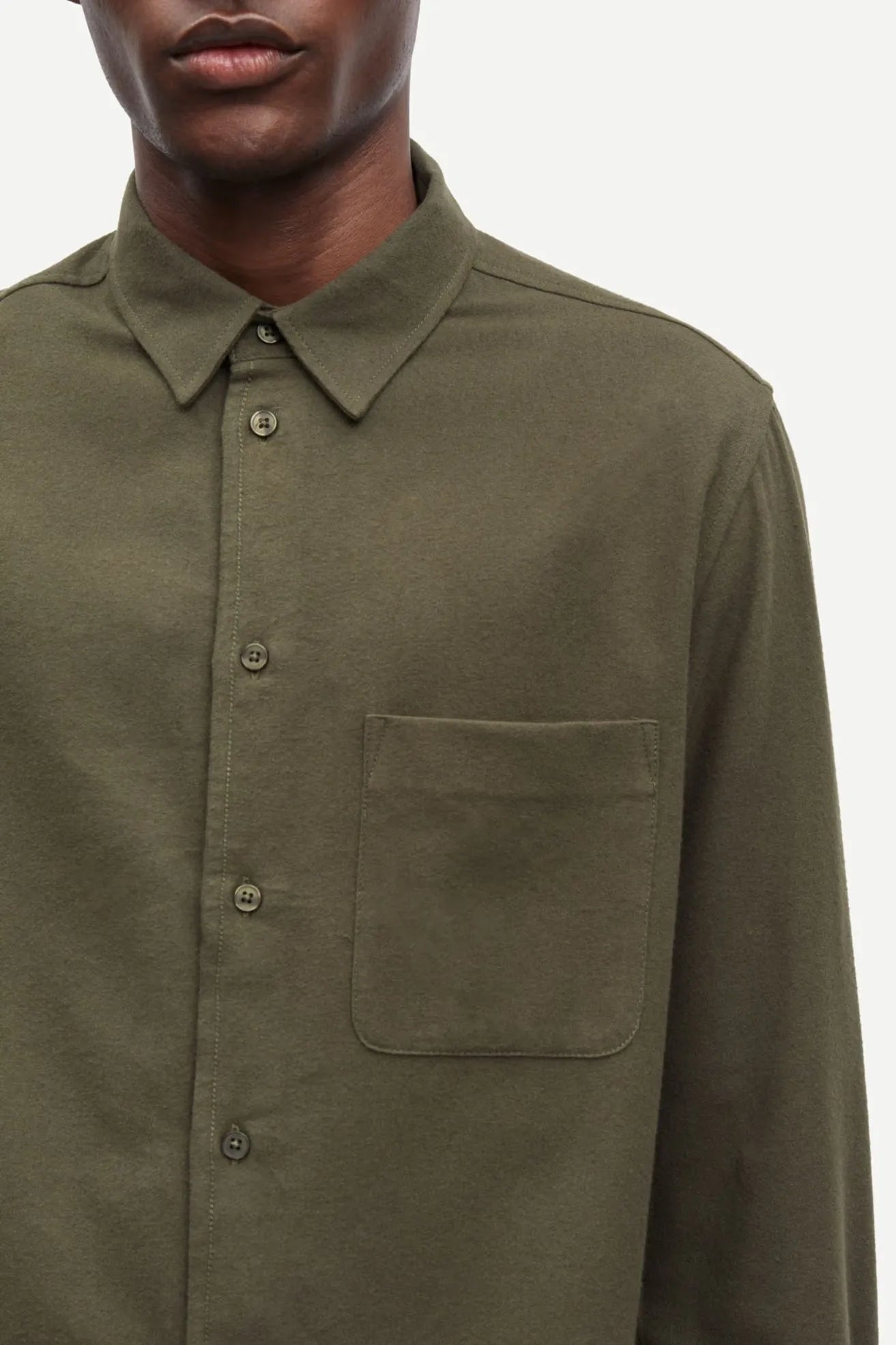 Samsoe Samsoe Camisa Hombre Saryan Verde Who killed Bambi?