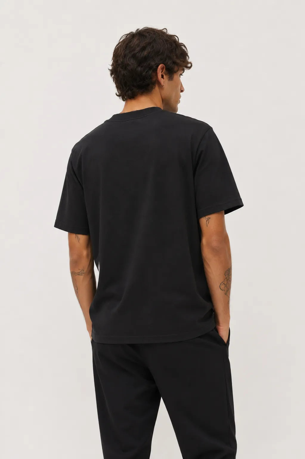 Samsoe Samsoe Camiseta Hombre Norsbro Negra Who killed Bambi?