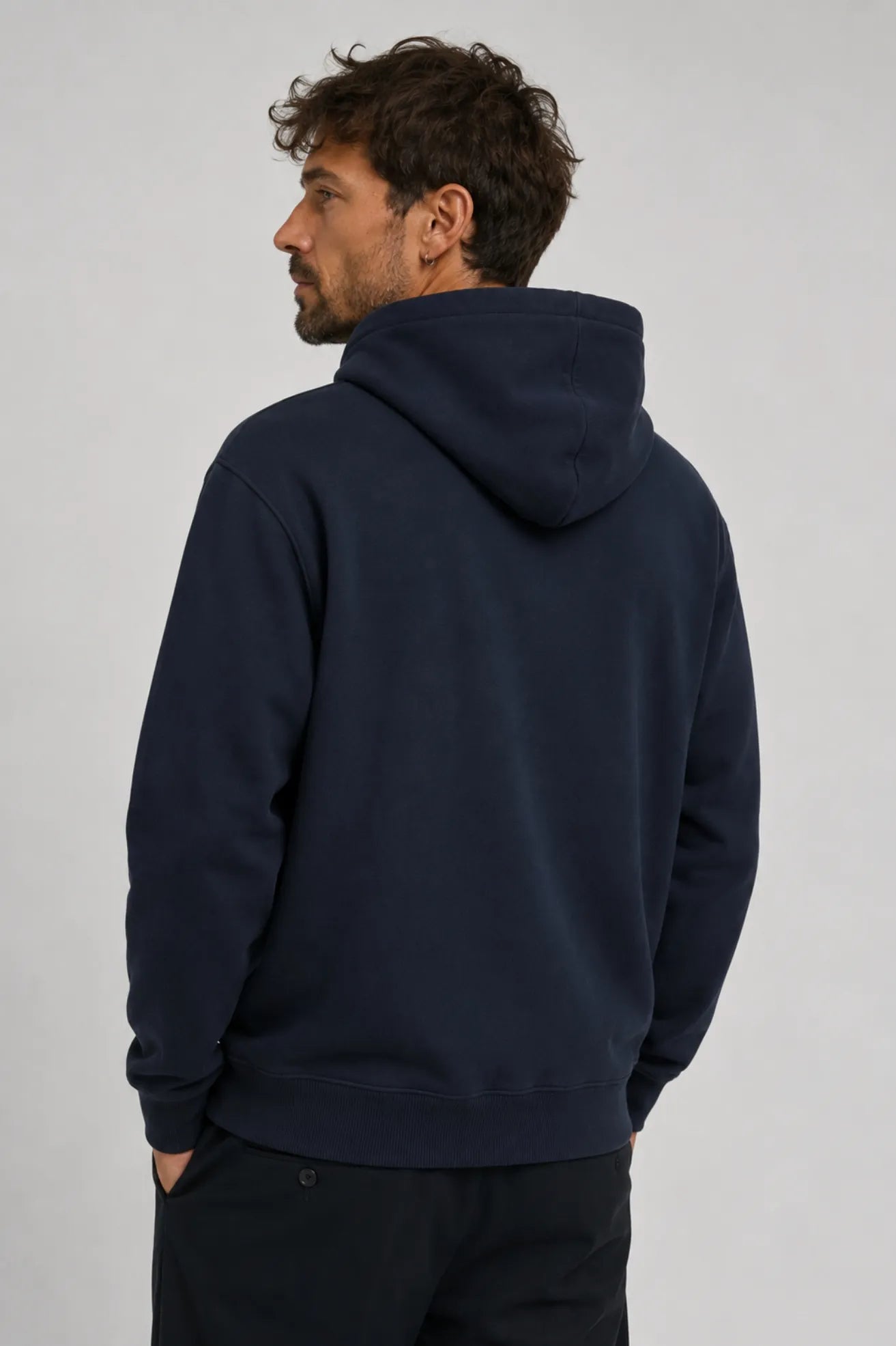 Samsoe Samsoe Sudadera Capucha Hombre Norsbro Azul Who killed Bambi?