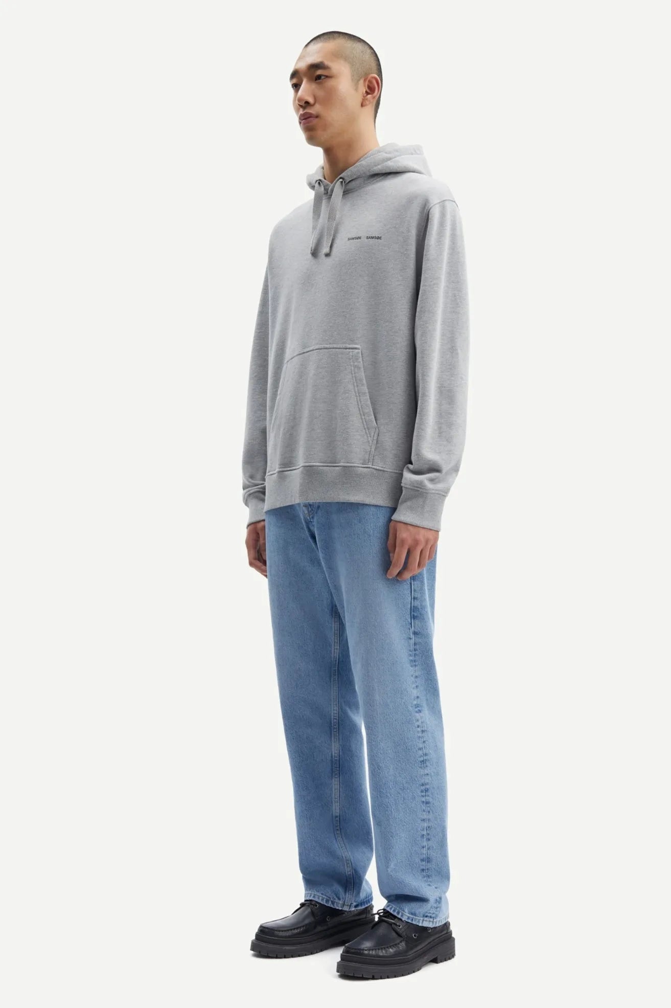 Samsoe Samsoe Sudadera Capucha Hombre Norsbro Gris Who killed Bambi?