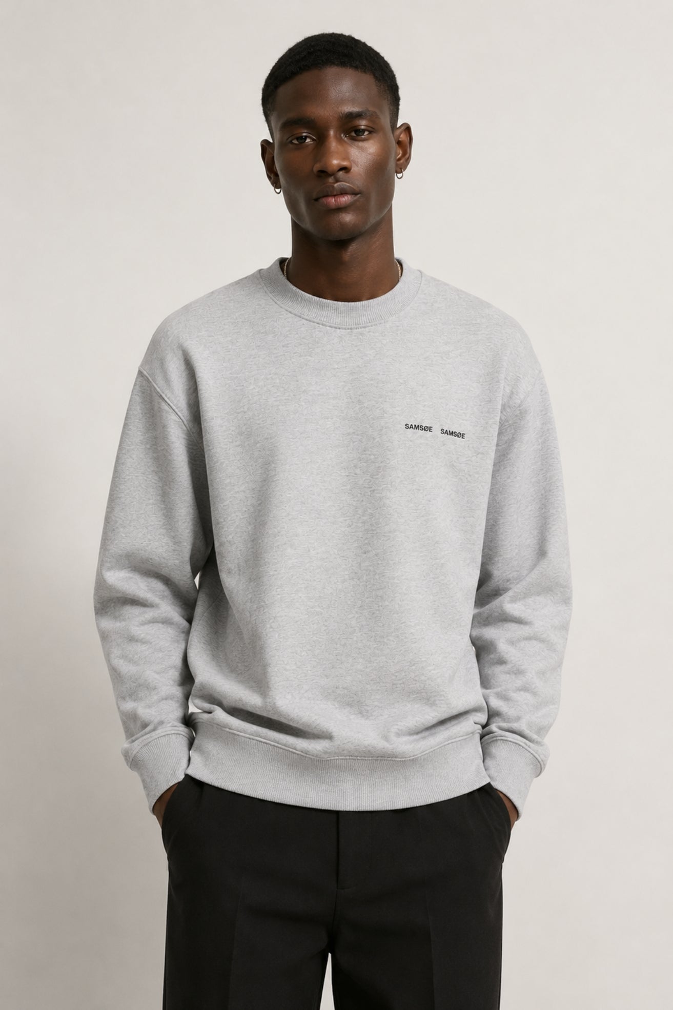 Samsoe Samsoe Sudadera Hombre Norsbro Gris Who killed Bambi?