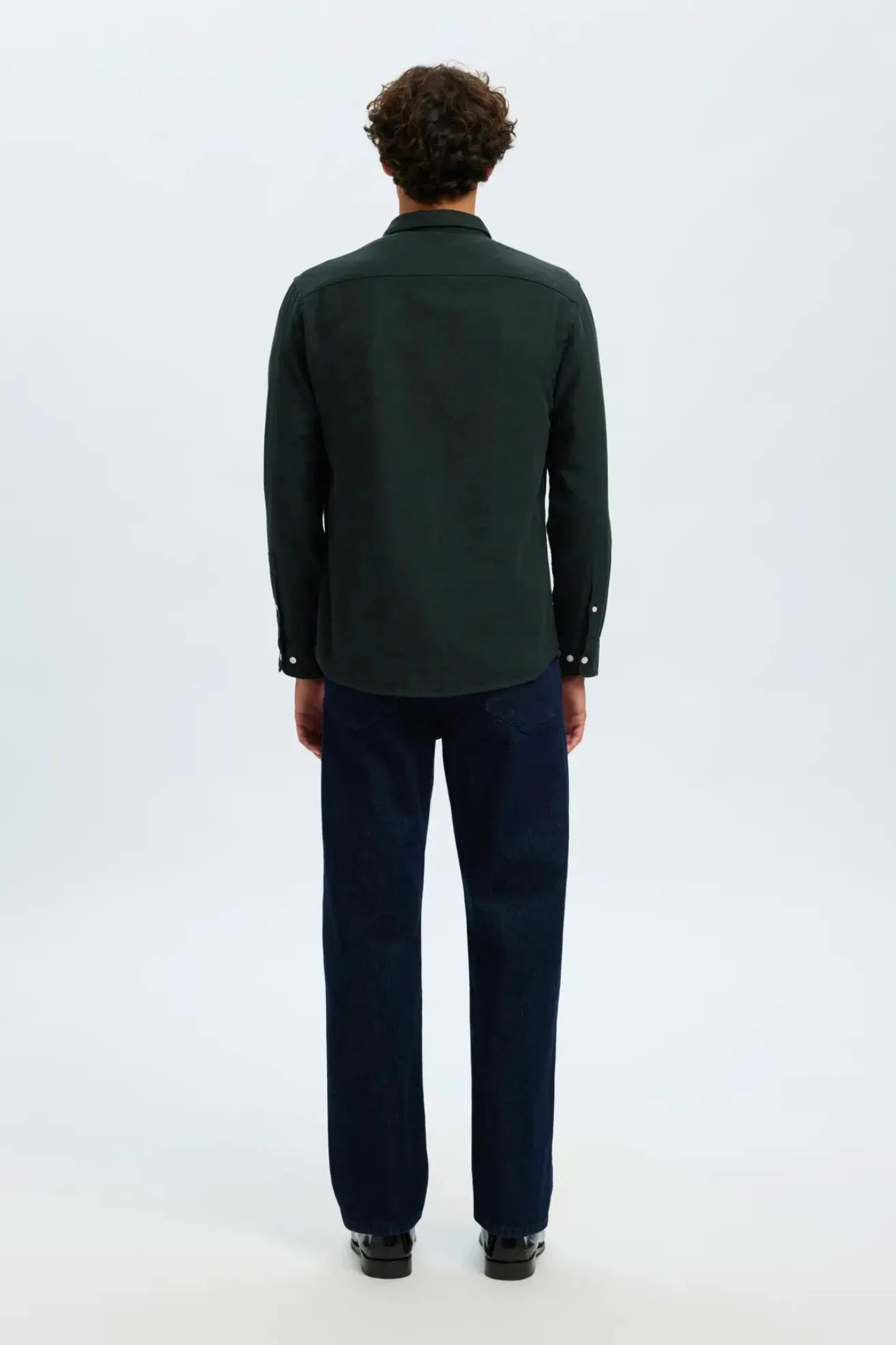 Selected Homme Camisa Hombre Brushed Verde Who killed Bambi?