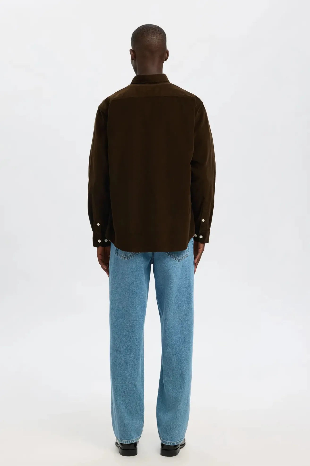 Selected Homme Camisa Hombre Pana Marrón Who killed Bambi?