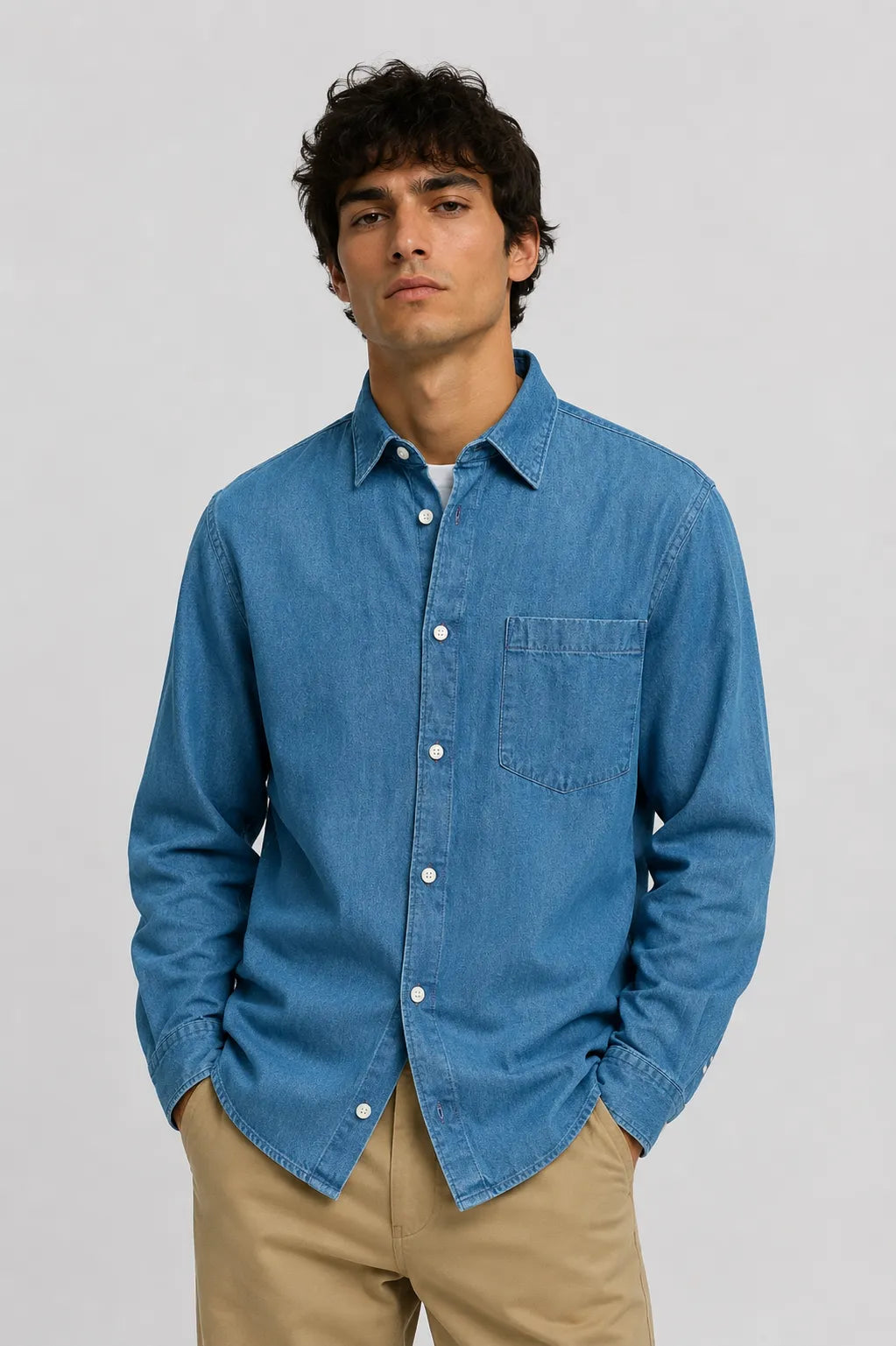 Selected Homme Camisa Hombre Vaquera Who killed Bambi?