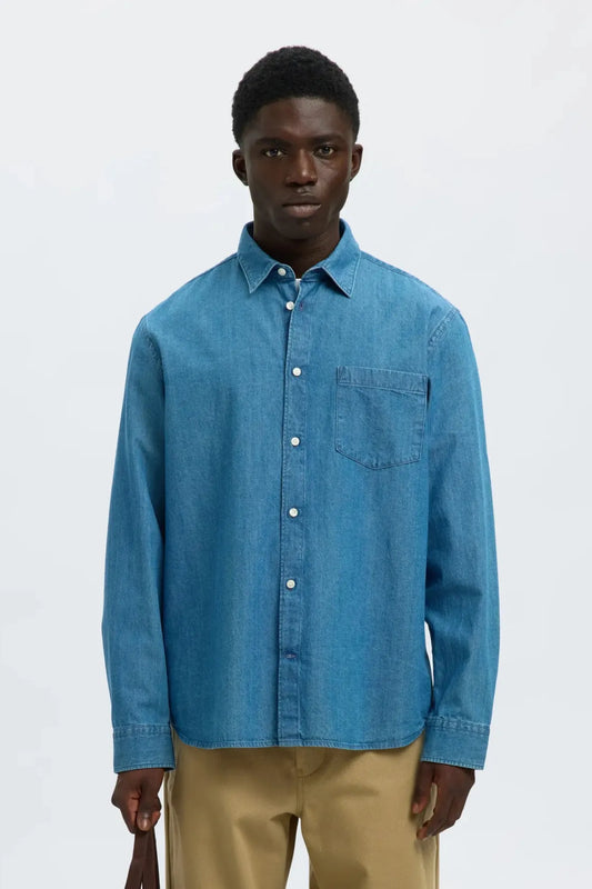 Selected Homme Camisa Hombre Vaquera Who killed Bambi?