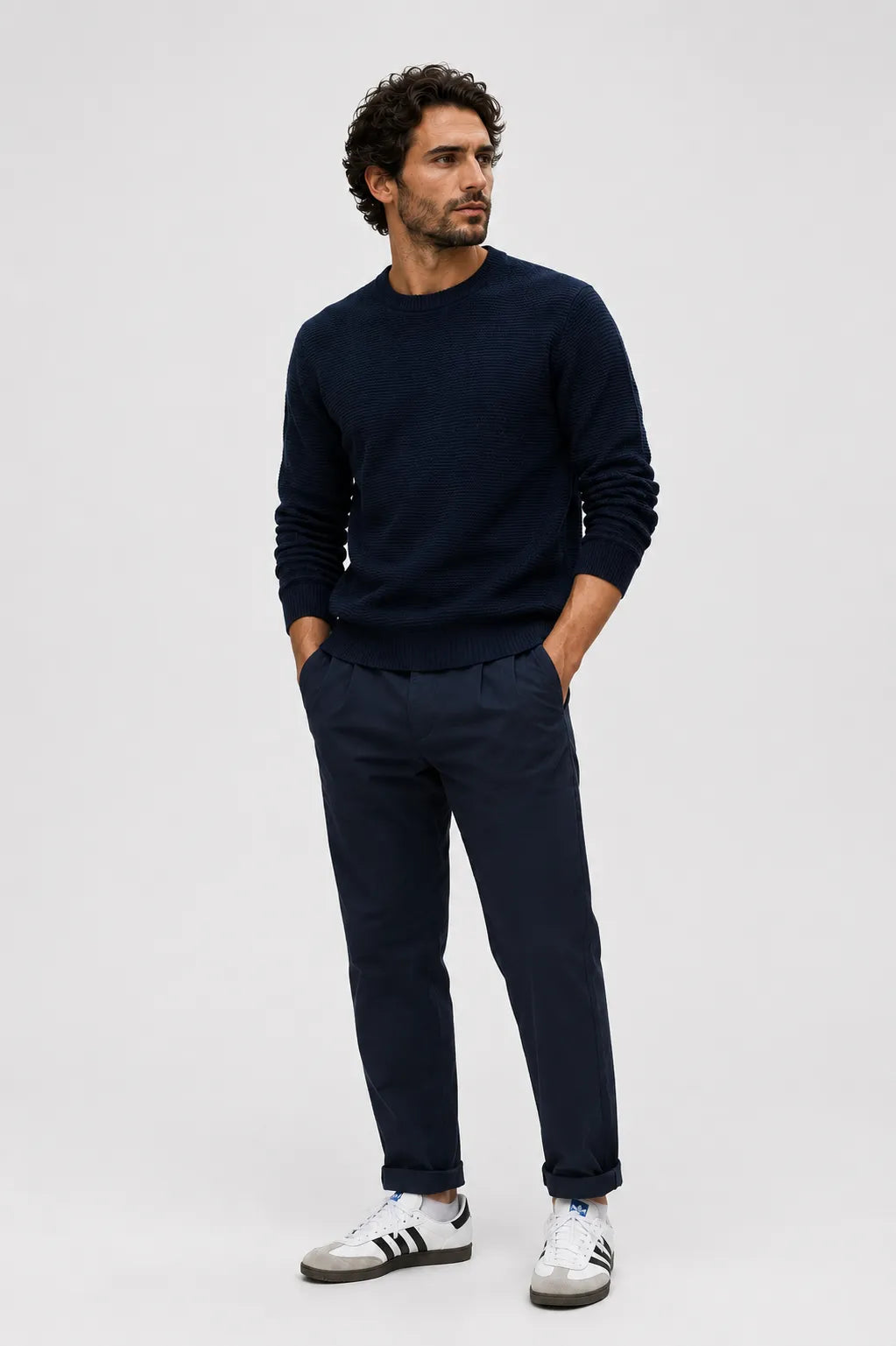 Selected Homme Jersey Hombre SLHROSS Azul Who killed Bambi?