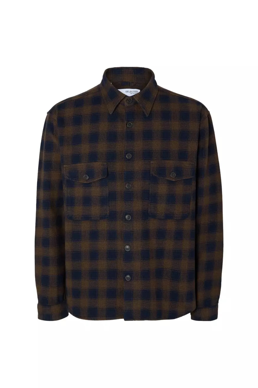 Selected Homme Sobrecamisa Hombre Cuadros Mason Who Killed Bambi?