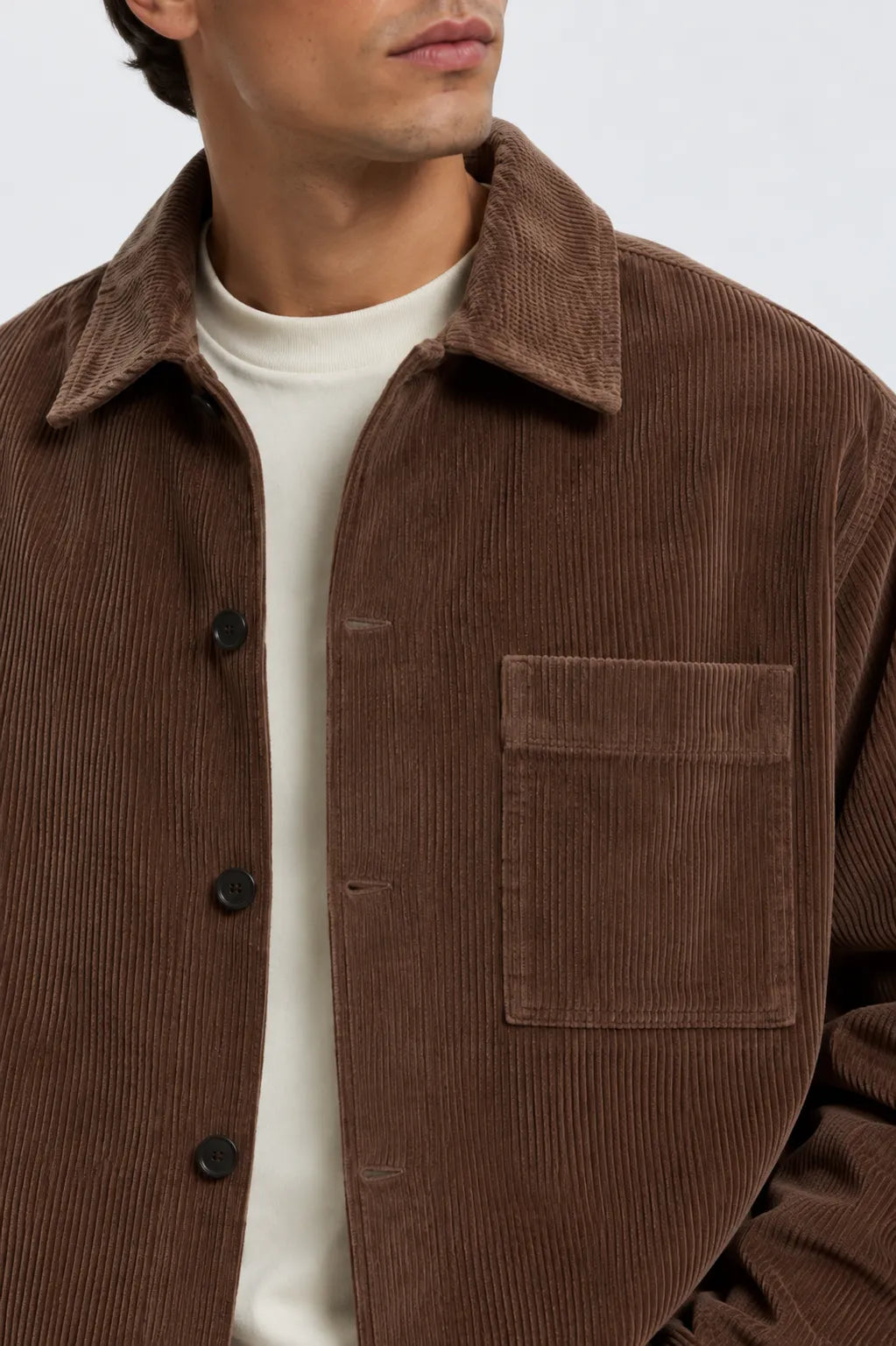 Selected Homme Sobrecamisa Hombre Pana Marrón Who killed Bambi?