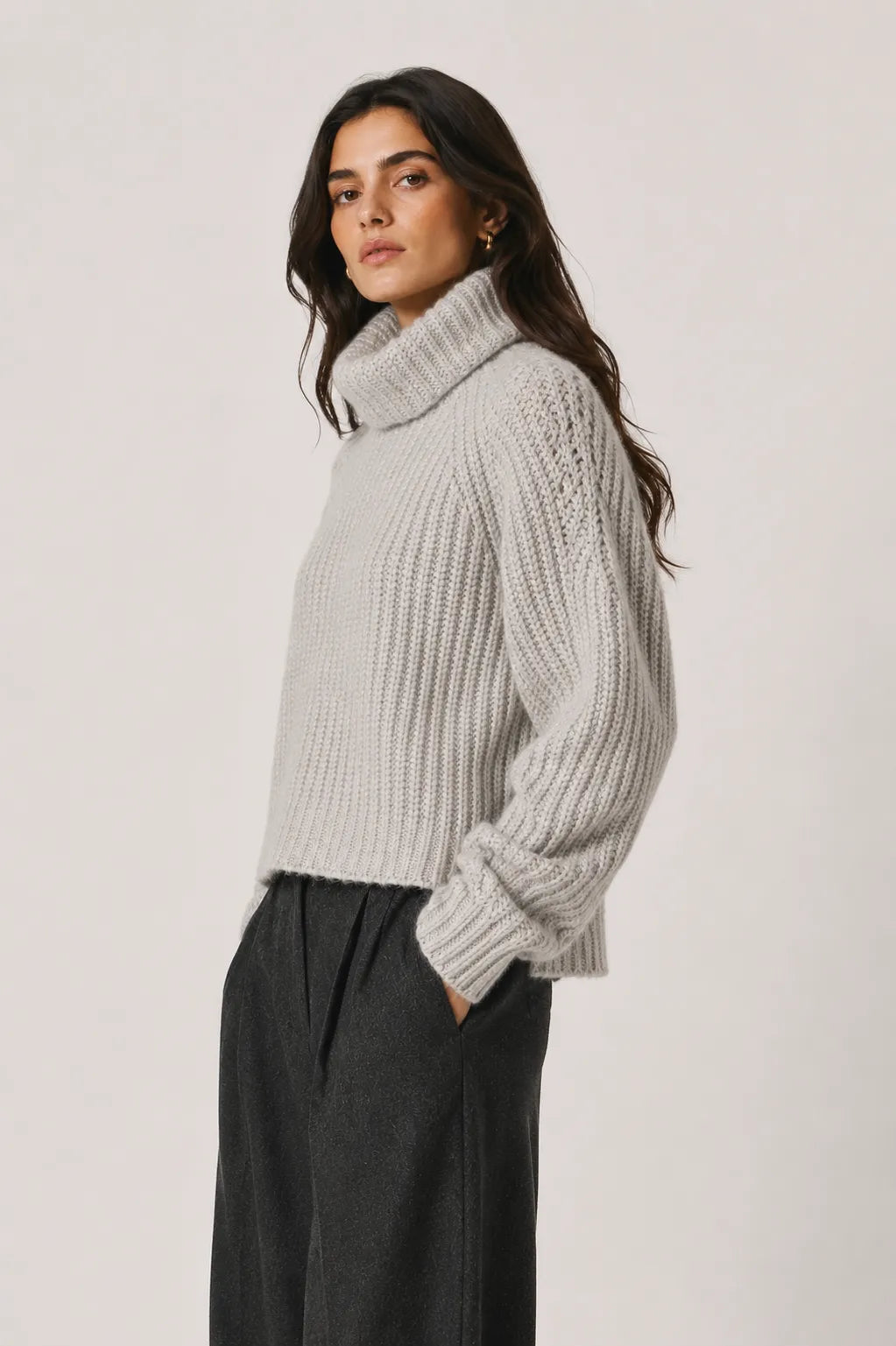 The Korner Jersey Mujer Cuello Vuelto Gris Who killed Bambi?