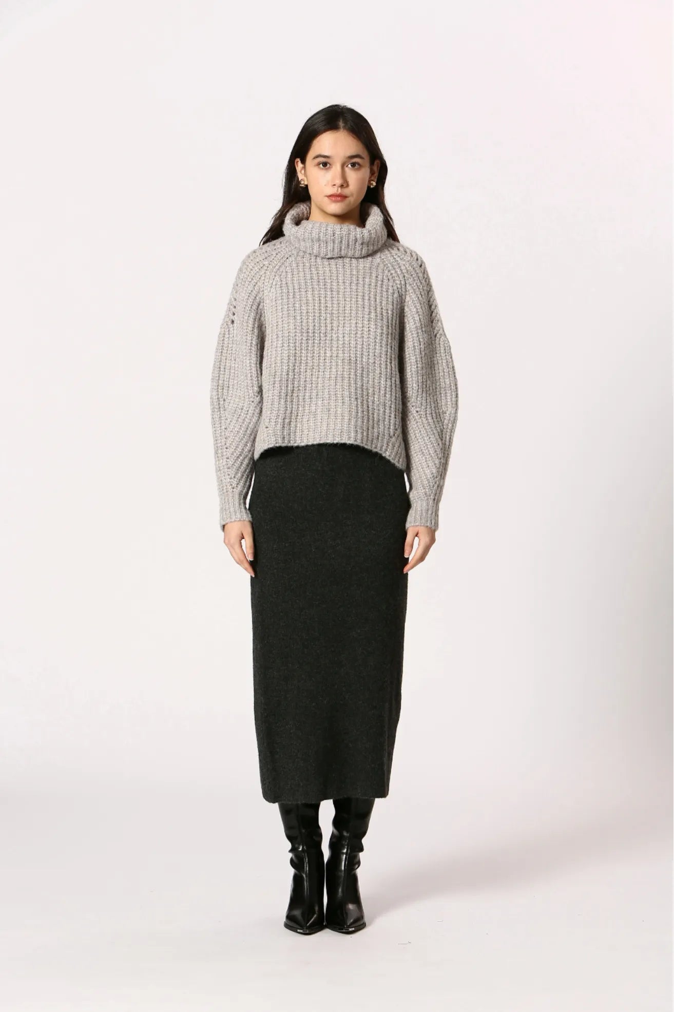 The Korner Jersey Mujer Cuello Vuelto Gris Who killed Bambi?