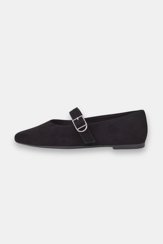 Vagabond Zapatos Bailarinas Mary Jane Mujer Negro Ante Who killed Bambi?