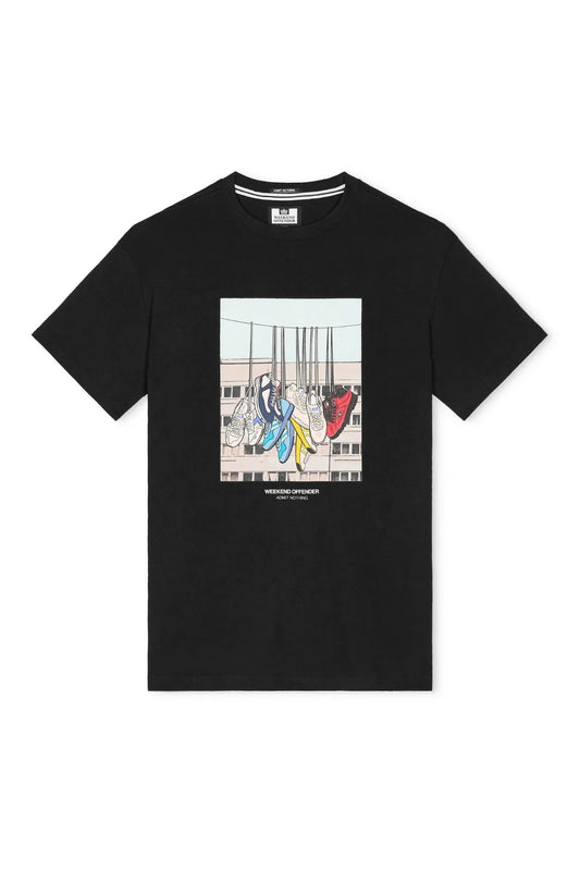 Weekend Offender Camiseta Hombre Battle Lines Negra Who killed Bambi?