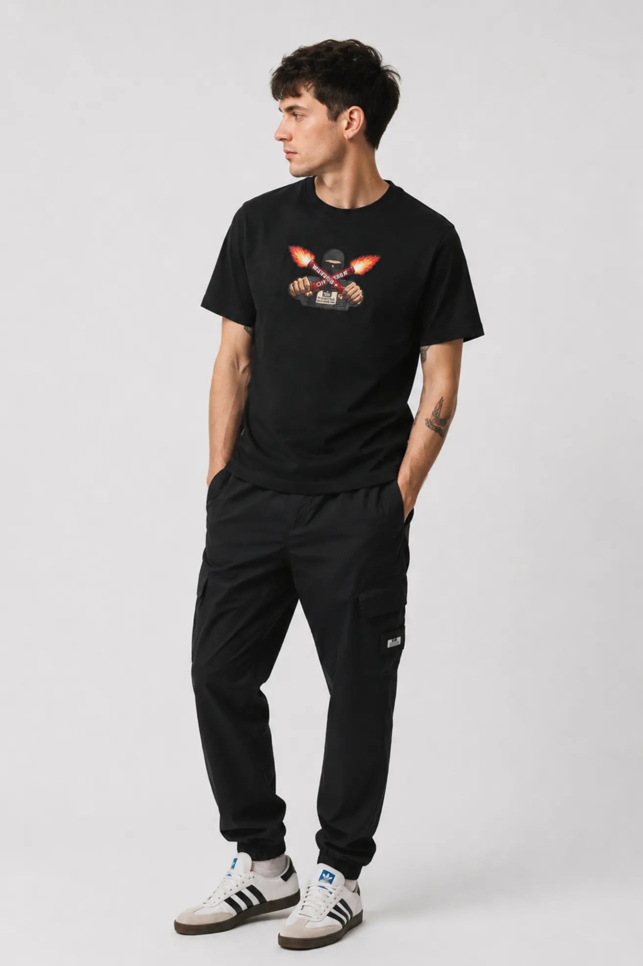 Weekend Offender Camiseta Hombre Fulgar Negra Who killed Bambi?