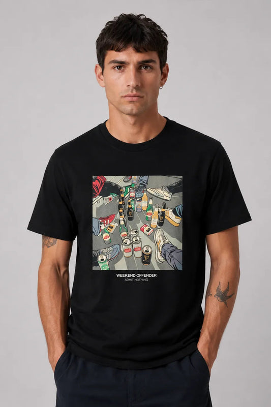 Weekend Offender Camiseta Hombre Imbibo Negra Who killed Bambi?