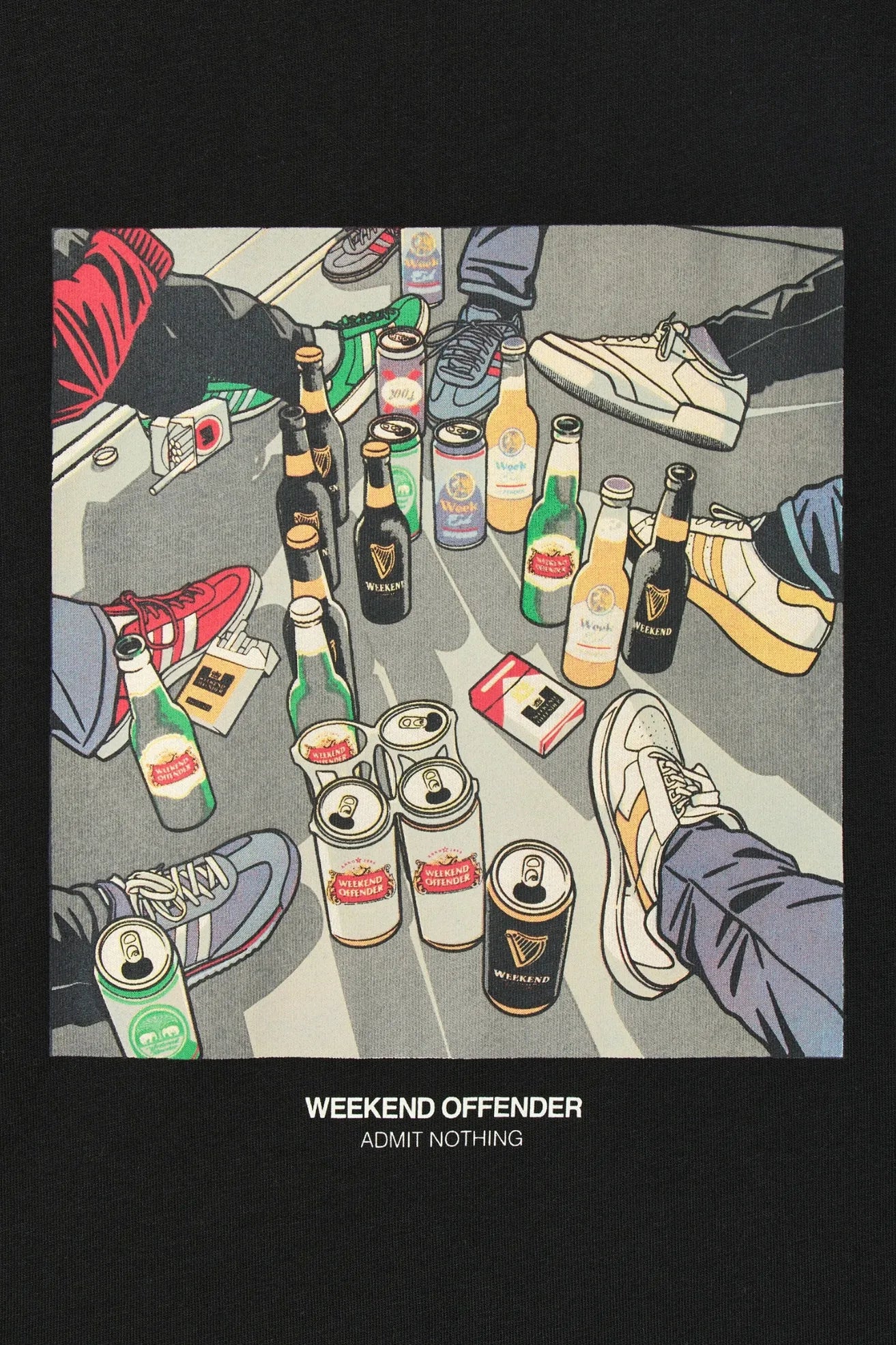 Weekend Offender Camiseta Hombre Imbibo Negra Who killed Bambi?