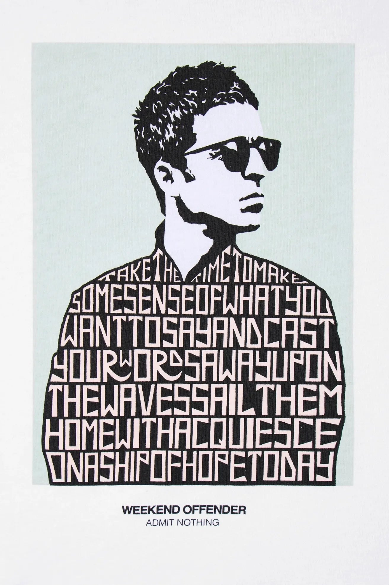 Weekend Offender Camiseta Hombre Noel Gallagher Blanca Who killed Bambi?