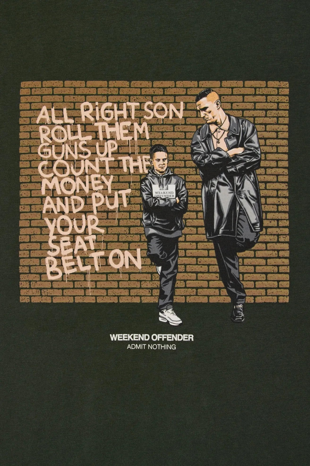 Weekend Offender Camiseta Hombre Pater Verde Who killed Bambi?