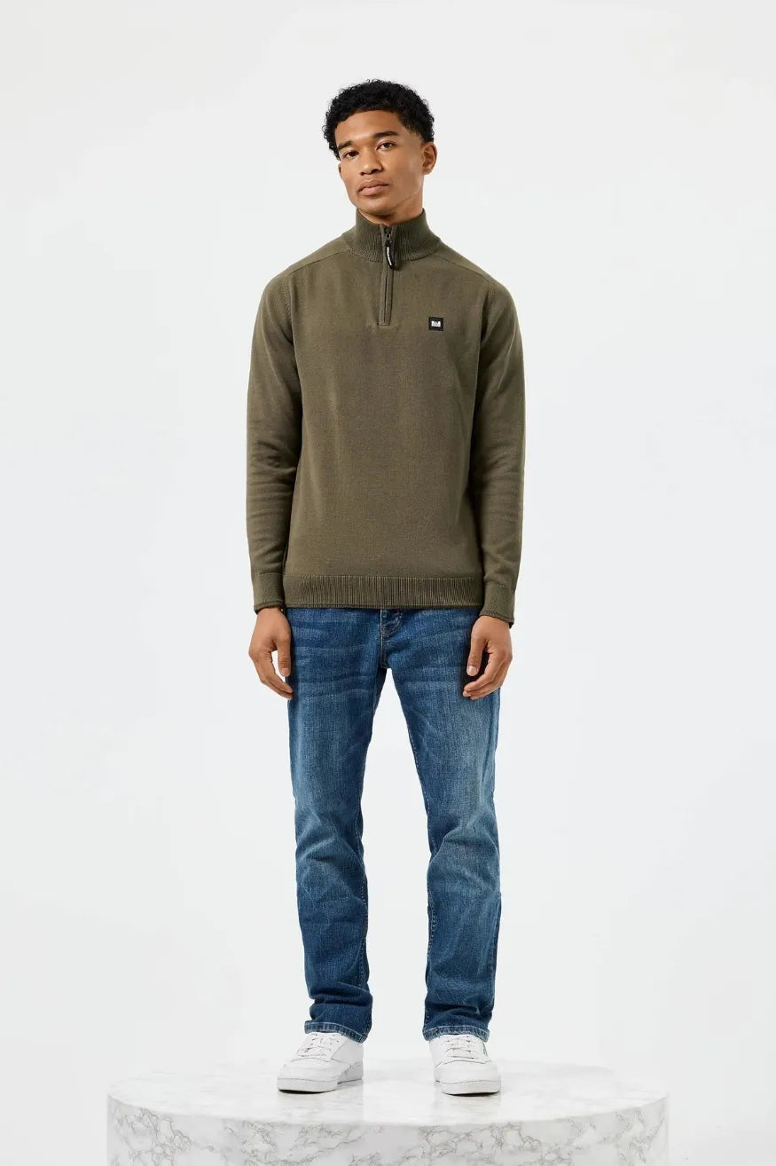 Weekend Offender Jersey Hombre Half Zip Pierre Verde Who killed Bambi?