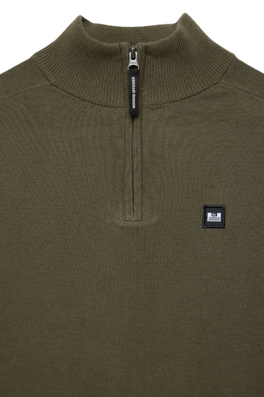 Weekend Offender Jersey Hombre Half Zip Pierre Verde Who killed Bambi?