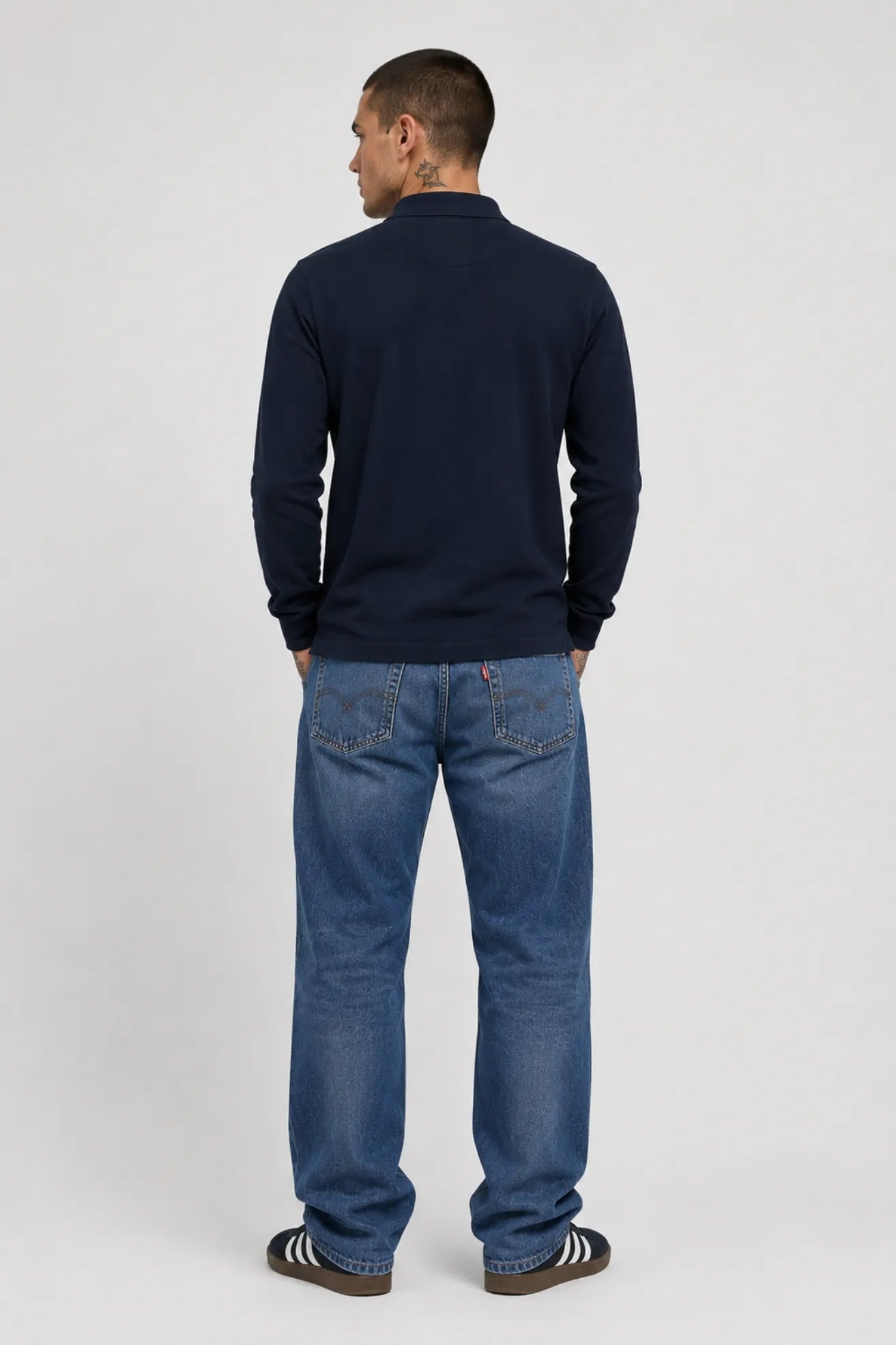 Weekend Offender Polo Hombre Manga Larga Dice Azul Who killed Bambi?