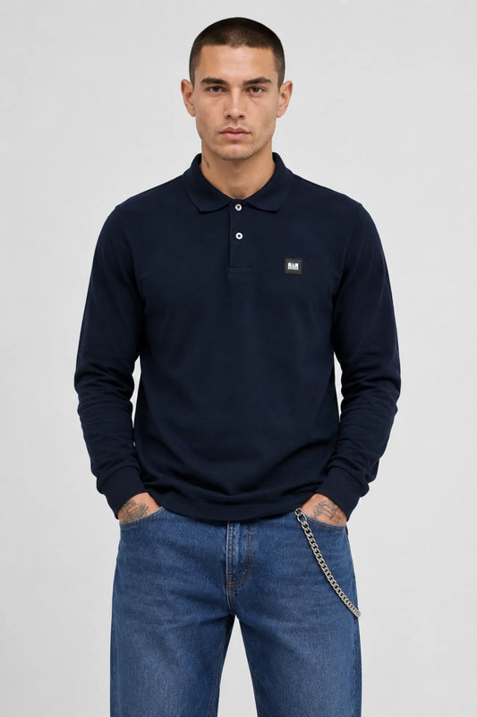 Weekend Offender Polo Hombre Manga Larga Dice Azul Who killed Bambi?