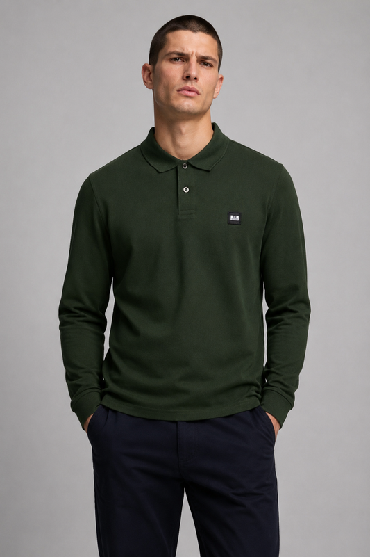 Weekend Offender Polo Hombre Manga Larga Dice Verde Who killed Bambi?