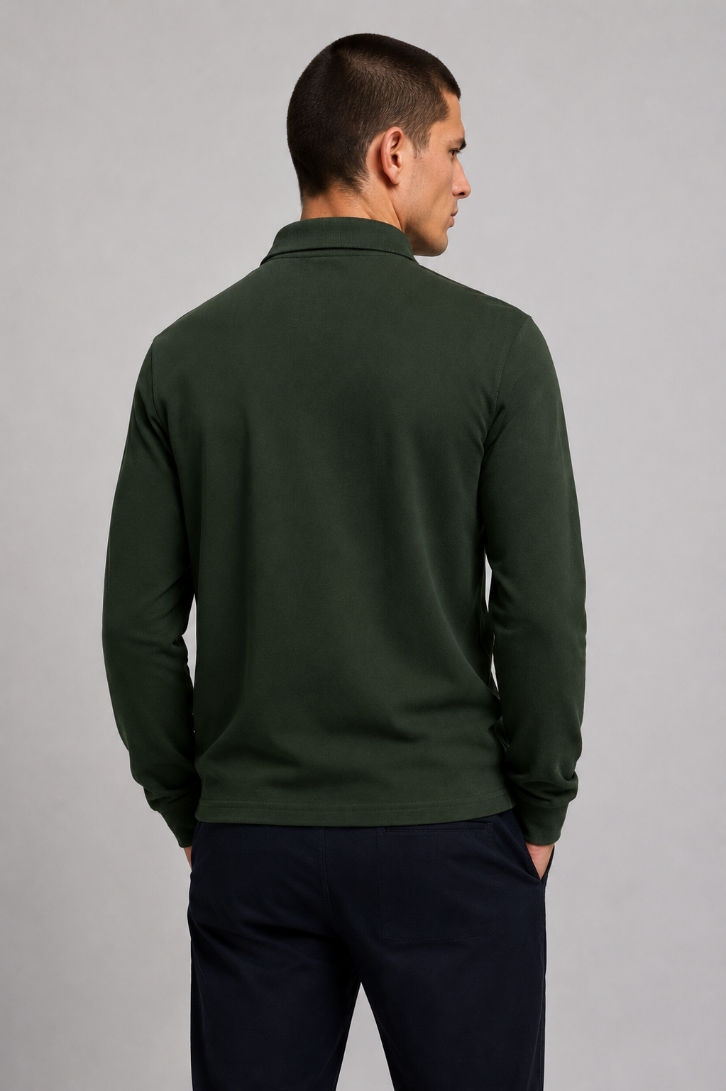 Weekend Offender Polo Hombre Manga Larga Dice Verde Who killed Bambi?