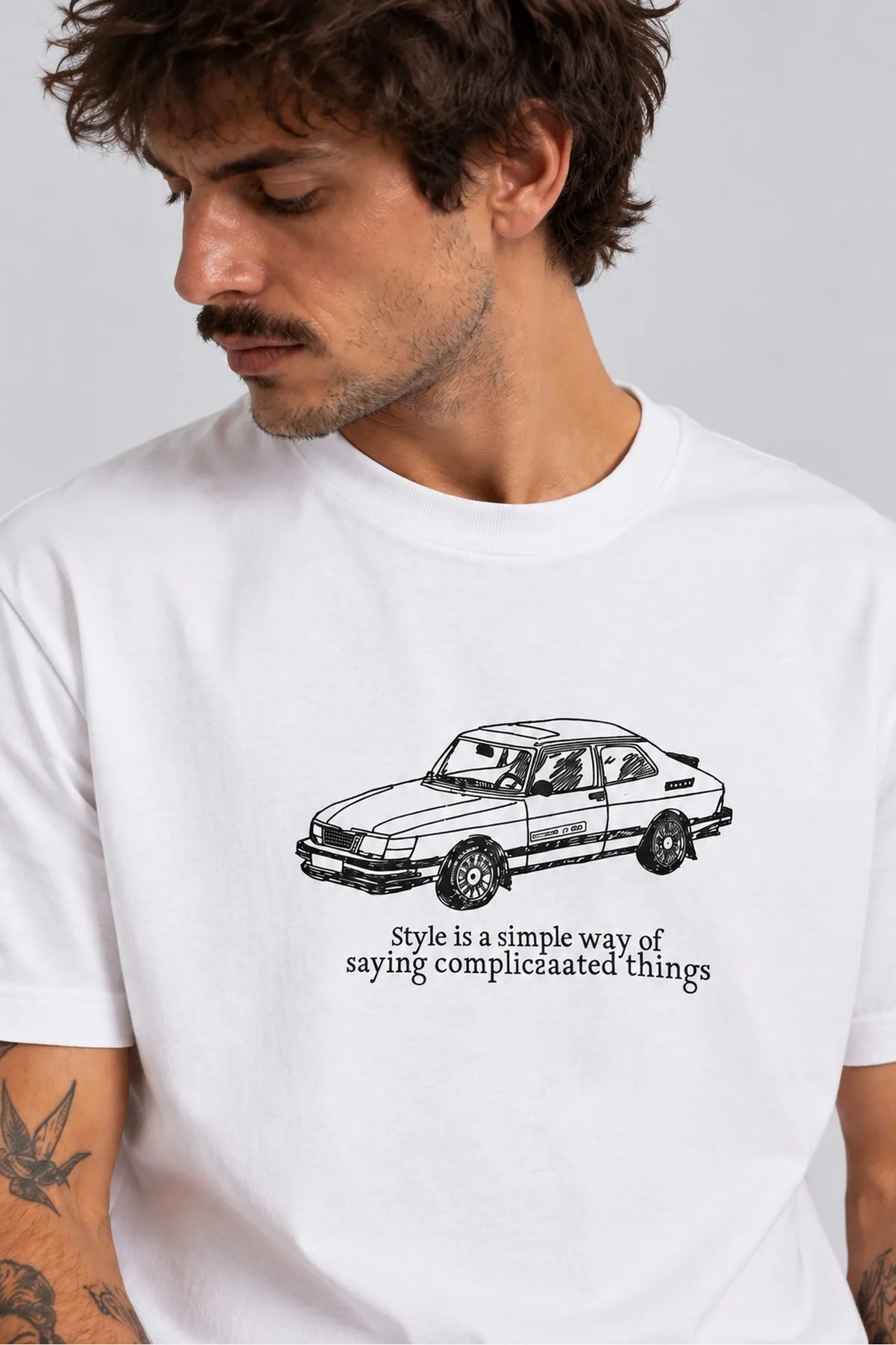 Wemoto Clothing Camiseta Hombre 900 Blanca Who killed Bambi?