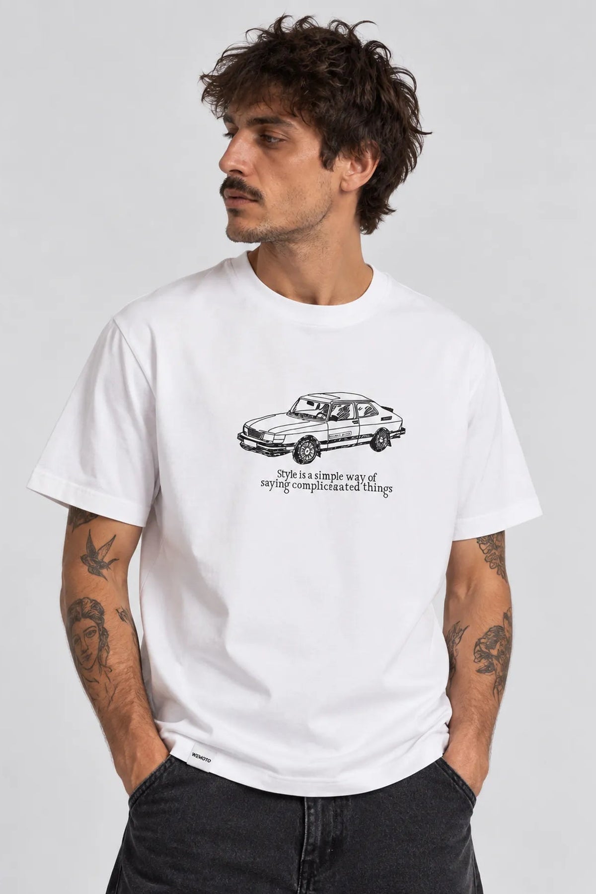 Wemoto Clothing Camiseta Hombre 900 Blanca Who killed Bambi?