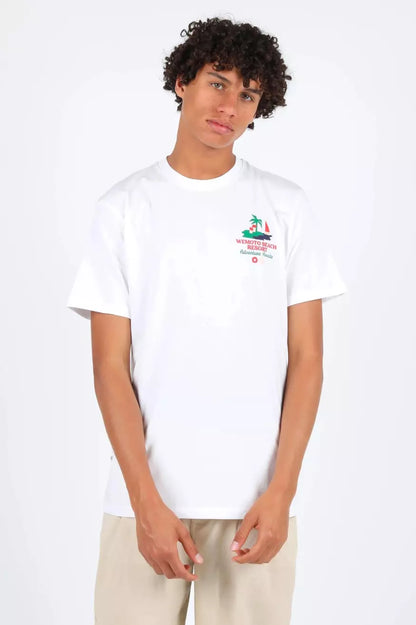 Wemoto Clothing Camiseta Hombre Beach Resort Blanca Who Killed Bambi?