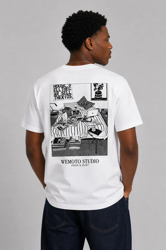 Wemoto Clothing Camiseta Hombre Bed Blanca Who killed Bambi?