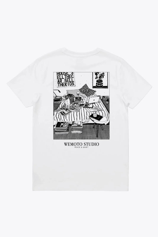 Wemoto Clothing Camiseta Hombre Bed Blanca Who killed Bambi?