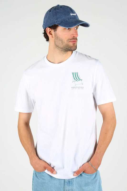 Wemoto Clothing Camiseta Hombre Boats Blanca Who killed Bambi?