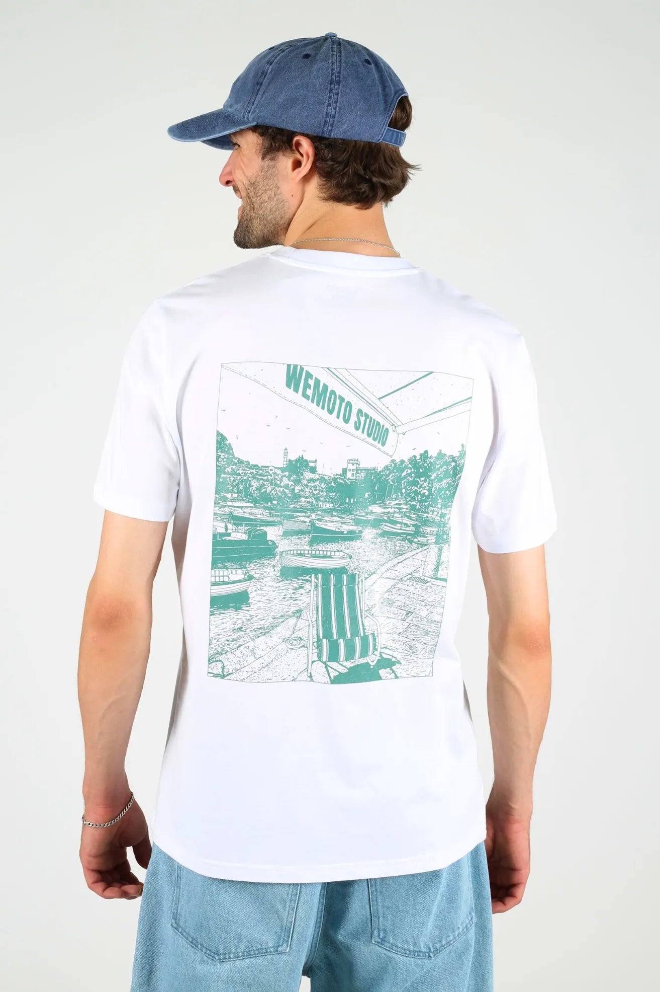 Wemoto Clothing Camiseta Hombre Boats Blanca Who killed Bambi?