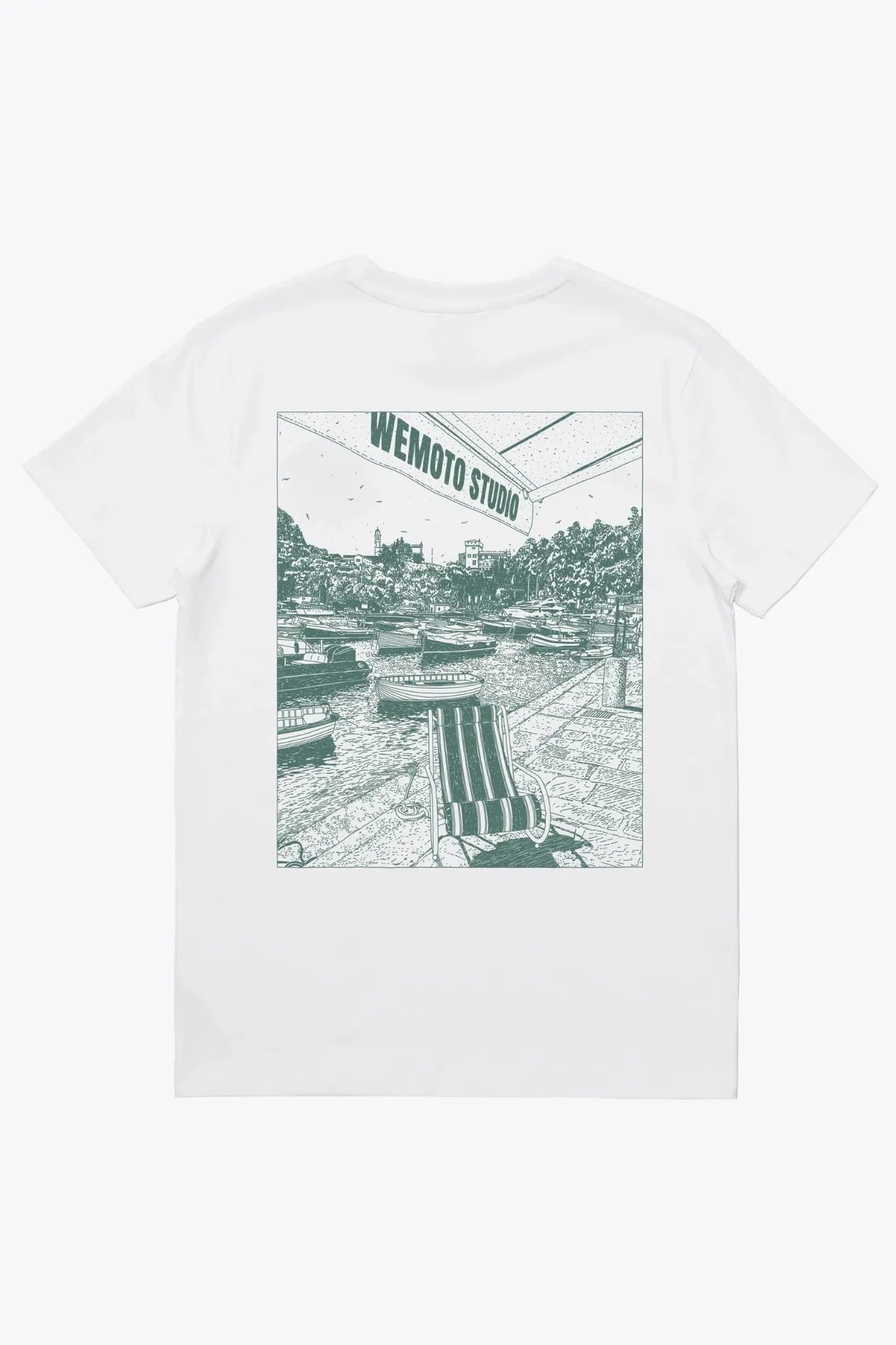 Wemoto Clothing Camiseta Hombre Boats Blanca Who killed Bambi?