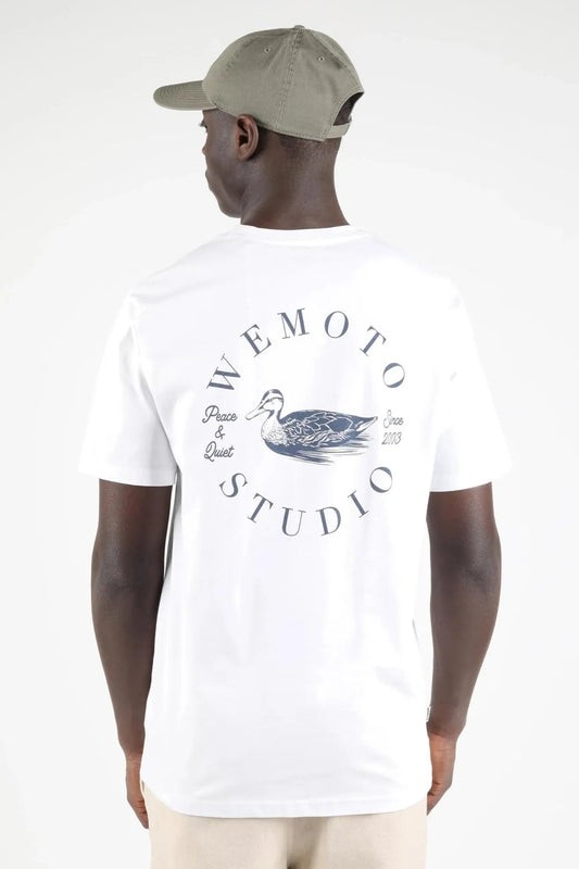 Wemoto Clothing Camiseta Hombre Duck Blanca Who killed Bambi?